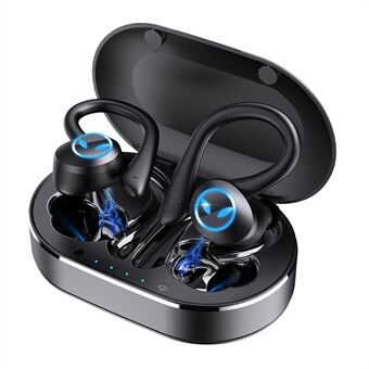 Q25 TWS-øretelefoner Trådløst in-ear-headset Bluetooth 5.1-øretelefon Vandtæt støjreduktionsdesign Sports-ørekrog-hovedtelefoner