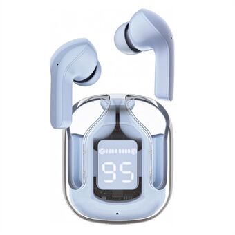 ACEFAST T6 TWS Trådløs Bluetooth 5.2-øretelefon-øretelefoner In-ear Stereo-musikopkaldsheadset med gennemsigtigt opladningsetui