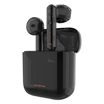 DANYAN W2 TWS Trådløs Bluetooth 5.3 Headset Low Delay HiFi Sound-øretelefon Gaming Sports-hovedtelefon med opladningsetui