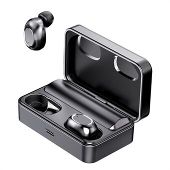 MCHOSE T5 II Trådløse Bluetooth-øretelefoner Touch Control HiFi-lyd TWS-øretelefoner Sportshovedtelefoner med digitalt batteridisplay - sort