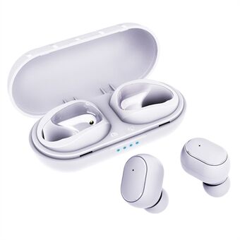 T6 Stereo Sound Semi-in-ear Bluetooth Headset Støjreduktion TWS høretelefoner til Apple / Android