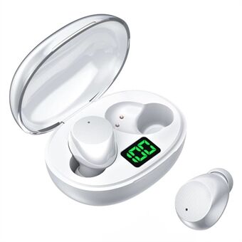 K20 TWS Bluetooth In-ear øretelefon Stereo Music Calling Touch Trådløst headset med digitalt display opladningsetui