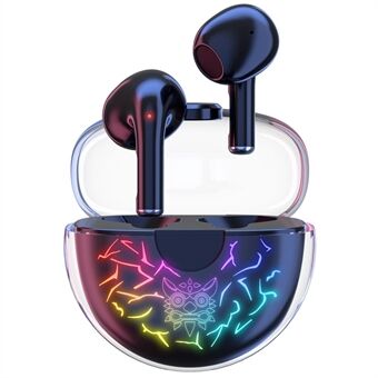 ONIKUMA T35 Crack RGB-belysning Trådløse øretelefoner Støjreducerende gamingheadset Bluetooth 5.1-hovedtelefoner til musik, sport og opkald