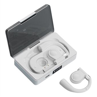 I109 TWS Trådløs Bluetooth hængende ørehovedsæt Svedtæt berøringsstereo musikopkaldshovedtelefon - hvid