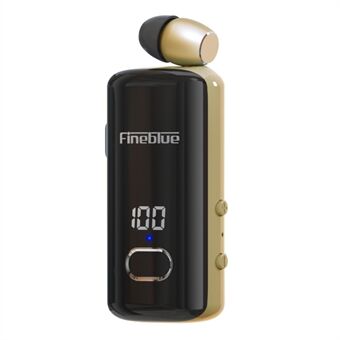FINEBLUE F580 Enkeltøret Business Lavalier Headset med indgående opkald, Vibration, Power Display Trådløs Bluetooth-hovedtelefon