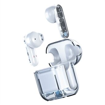 TM10 Trådløs Bluetooth 5.3 Gaming Headset TWS-øretelefoner Gennemsigtige hovedtelefoner med lav forsinkelse