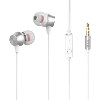 HOCO M51 Proper Sound Universal 3,5 mm In-ear ledningsforbundne øretelefoner med mikrofon