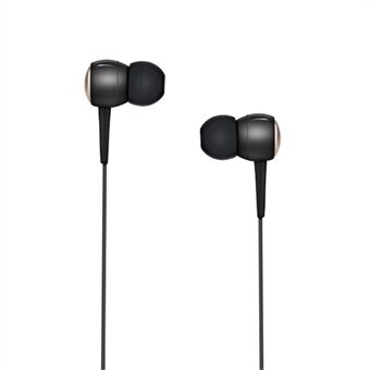 HOCO M19 In-ear 3,5 mm hovedtelefon med fjernbetjening og mikrofon til iPhone Samsung Xiaomi etc - Sort