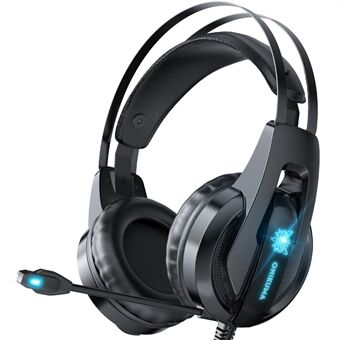 ONIKUMA K16 Gaming-øretelefoner med mikrofon LED-baggrundsbelyst headset Gamer-hovedtelefoner med ledning til pc PS4 Xbox