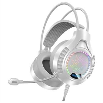YINDAIO Q7 Deep Bass DTS 7.1 Surrounded Sound Farverig lys kablet gaming hovedtelefon med mikrofon