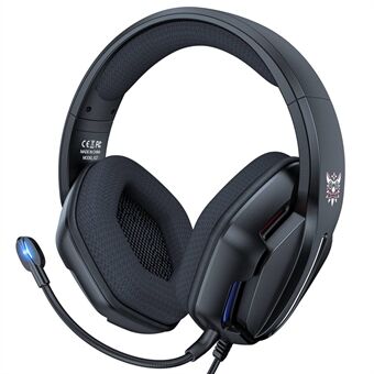 ONIKUMA X27 Gaming Headsets Støjreducerende Stereo Surround Sound RGB Light, Comfort Øreværn Over Ear Hovedtelefoner til PS4/Xbox/Bærbar/Computer