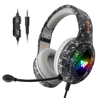 WINTORY M1 Kablet Over-Ear E-sportshovedtelefon Professionelt gaming-headset med farverigt LED-lys