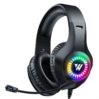 WINTORY M3 Kablet Over-Ear E-sportshovedtelefon Ergonomisk computerspilheadset med RGB-lys