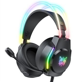 ONIKUMA X26 E-sports-gaming-headset med RGB-belysningsstøjreduktion med ledning