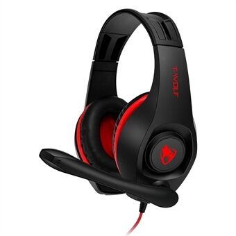 T-WOLF H120 Surround Sound Gaming Headset 40 mm Drivers Over Ear hovedtelefoner til dual-hole pc bærbar