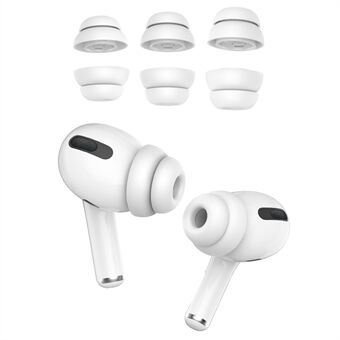 AHASTYLE PT99 3 par bløde silikone ørehætter til Apple AirPods Pro 2 / AirPods Pro In-Ear øretelefon ørepropper tilbehør, størrelse: S+M+L