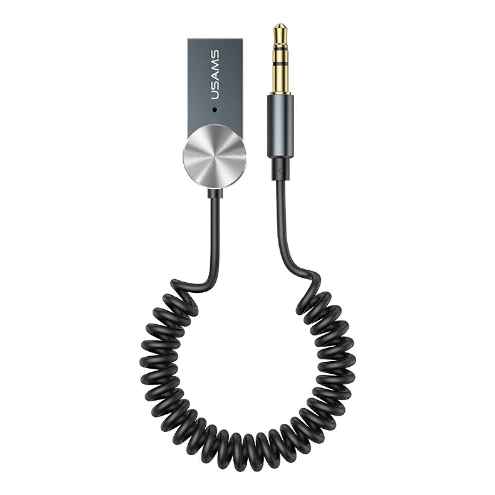 USAMS US-SJ464 Trådløs Bluetooth Adapter Modtager Bil Aux Audio Modtager Guldbelagt mm stik