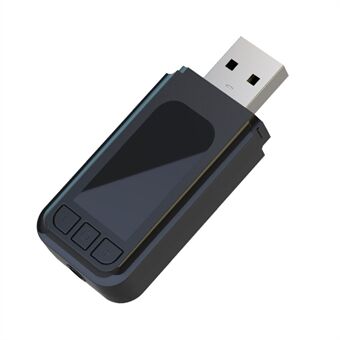 T4 5.0 USB/AUX Dual-Output Bluetooth-sender Plug and Play-højttaler Trådløs lydadapter Support Tilslutning af to par headset