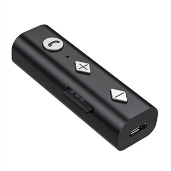 Trådløs Bluetooth 5.0 Clip Audio Receiver Adapter Håndfrit opkald til hovedtelefoner Bilstereo
