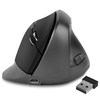 2,4Ghz trådløs gamingmus Lodret optisk mus Genopladelige ergonomiske mus til computer, pc