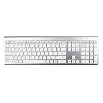 K010C 110 taster Bluetooth trådløst tastatur Bærbart slankt tastatur Kompatibel med Mac, Windows