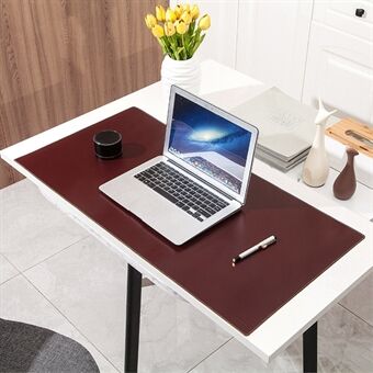 Til hjemmekontor skridsikker stor skrivebordspude musemåtte olievoks okselæder gaming musemåtte, 40x30 cm