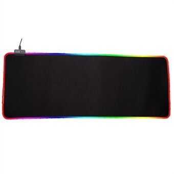 LED farverig lysende tastaturpude RGB-musemåtte Musemåtte