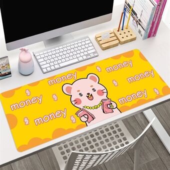 MEILEER HY1228 800x300x4mm Rubber Mouse Pad for Home Office Thicken Edge Overlocking Desk Mat