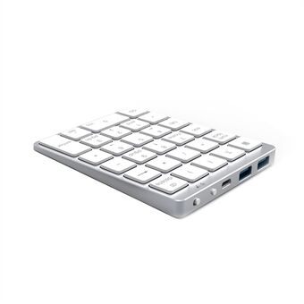 N970 Pro aluminiumslegering 28 taster Bluetooth trådløst numerisk tastatur Ultratyndt mini numerisk tastatur