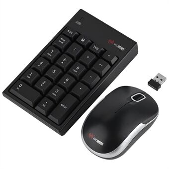 MCSaite MC-61CB 22 taster trådløst 2.4G numerisk tastatur og mus