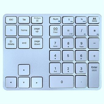 MC-308DM Bluetooth/2.4G trådløst mini numerisk tastatur 35 taster Computer Laptop Tastatur