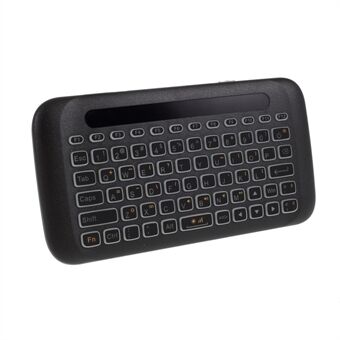 H20 LED Baggrundsbelysning Mini 2.4G trådløst tastatur Auto Rotation Touch Panel Air Mouse til tablet/laptop/pc