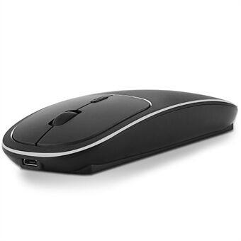 Aluminum Alloy Rechargeable 2.4G Wireless Mouse Bluetooth Mute Mice Dual Mode