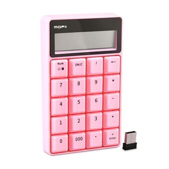 MOFII SK-657 2.4G trådløst tastatur 20 taster Numerisk tastatur Bærbar regnemaskine til regnskabskontoret