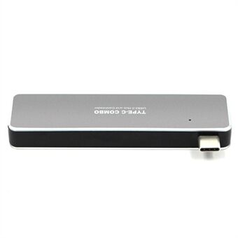 5 i 1 USB-C dockingstation USB C Splitter Hub Bærbar minikortlæser understøtter 95MB/s høj hastighed