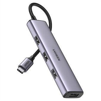 UGREEN 20841 USB C Hub Adapter Type C til 4 USB 3.0 Ports Converter Dataoverførsel Kompatibel med MacBook Pro Air M1 2021/2020/2019, iPad 2021, iPad Pro, Dell, Chromebook