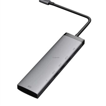 XIAOMI YOUPIN USB-C Adapter Type-C Hub Converter til PD 100W Hurtig opladning+3xUSB 3.0 Porte+HD Video Output Port+2 Kortlæser Slots