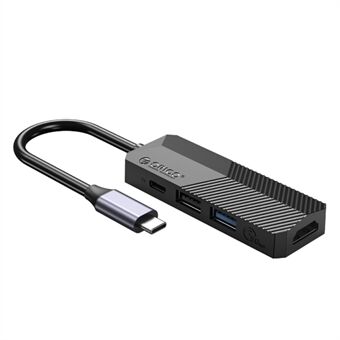 ORICO MDK-4P GY-BP 4-i-1 USB C Hub Type C til 1xUSB 3. 0 Port + 1xUSB 2.0 Port + 1xHDMI Port + 1xPD Charging Type C Port