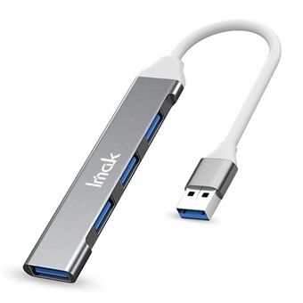 IMAK Multi-Port 4 i 1 USB Docking Station Bærbar USB HUB Adapter til 3 USB2.0 + USB 3.0 Multifunktions Converter Kompatibel med Windows/macOS/Linux