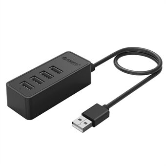 ORICO USB2.0 Desktop 4-Port HUB til bærbar computer, kabellængde: 100 cm (W5P-U2-100) - Sort