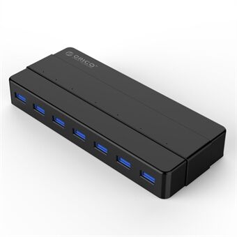 ORICO H7928-U3 7 porte USB 3.0 Desktop HUB med 12V/2A strømadapter