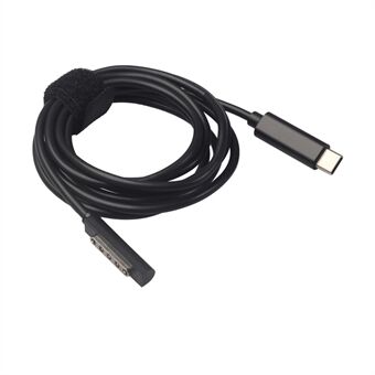 Type-C PD-kabel Strømforsyning Opladeradapterledning til Microsoft Surface Pro 1/2/Surface RT