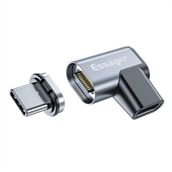 ESSAGER EZJCX-KTZ0G 24-Pin Magnetic Type-C OTG Adapter USB-C 3.1 Fast Charging Data Converter 10Gbs Data Sync Connector