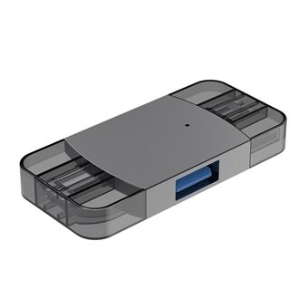 2 in 1 Type C+Lightning USB 3.0 OTG Adapter Portable U Disk Mouse Keyboard Converter