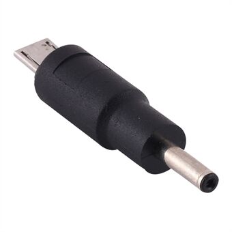 10 stk DC strømstik 3,5 x 1,35 mm han-til-micro-USB han-adapter