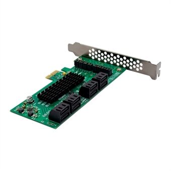 88SE9215 PCI-E X1 8-kanals 6G udvidelseskort PCIe SATA3.0 I/O adapter konverterkort