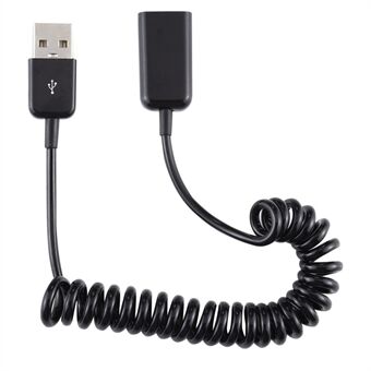 Male To Female USB Extension Cable USB Extender Adapter Spring Computer Phone Charging Cable