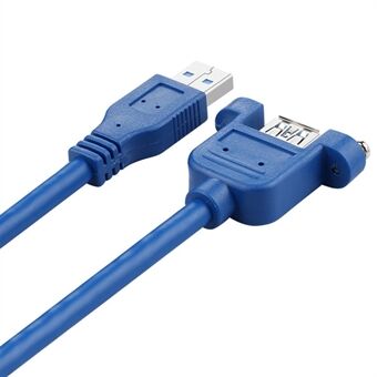 2m USB 3.0 Extension Cable Male to Female Data Sync Extender Panel Mount Connector for Mobile Phone Camera Hard Drive