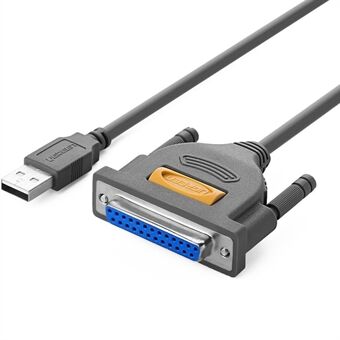 UGREEN 2m USB til DB25 Parallel Printer Kabel Adapter til Laptop Desktop PC Support Windows Mac OS Linux