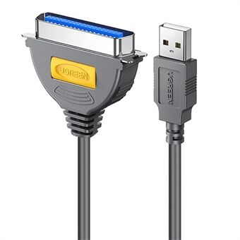 UGREEN 1m USB til DB36 IEEE1284 Converter Plug and Play Centronics Parallel Printer Kabeladapter